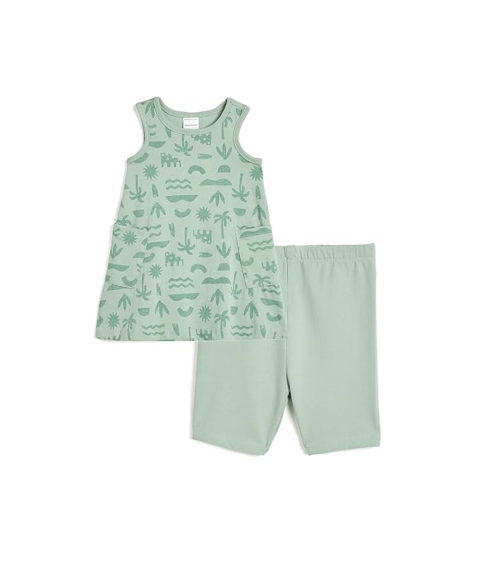 Hanna Andersson Sleeveless Pocket Dress & Shorts Set (Infant/Toddler)