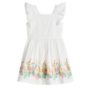 Janie and Jack Bunny Border Dress (Toddler/Little Kid/Big Kid)