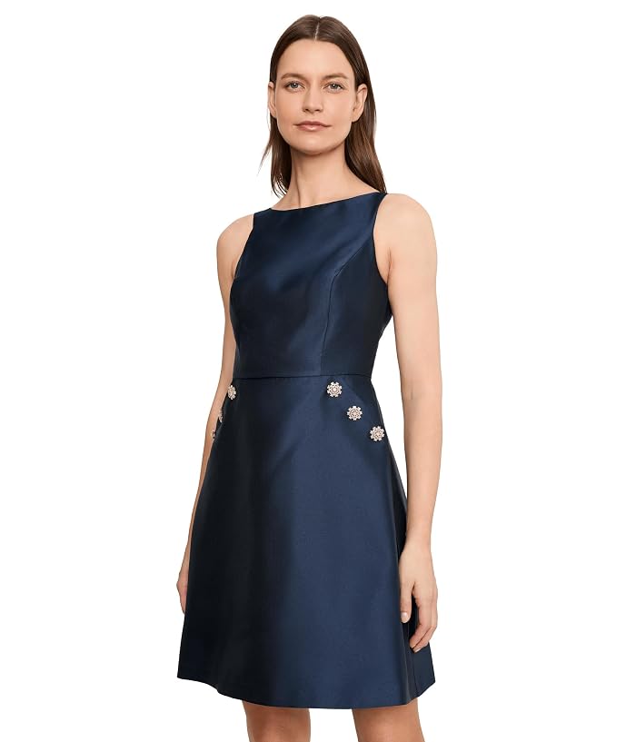 Adrianna Papell Pocket Trim Short Dress