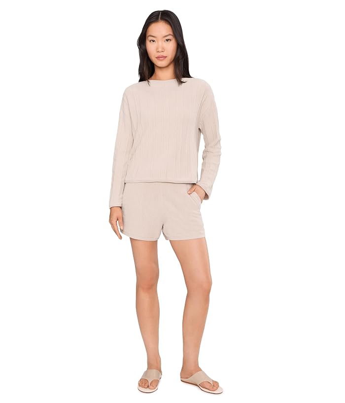 Barefoot Dreams CozyChic Ultra Lite® Rope Stripe Boatneck Pullover - Image 2