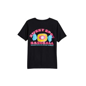 ChalkTalk SPORTS Baseball Short Sleeve T-Shirt - Sweet Spot Baseball (Little Kid/Big Kid)