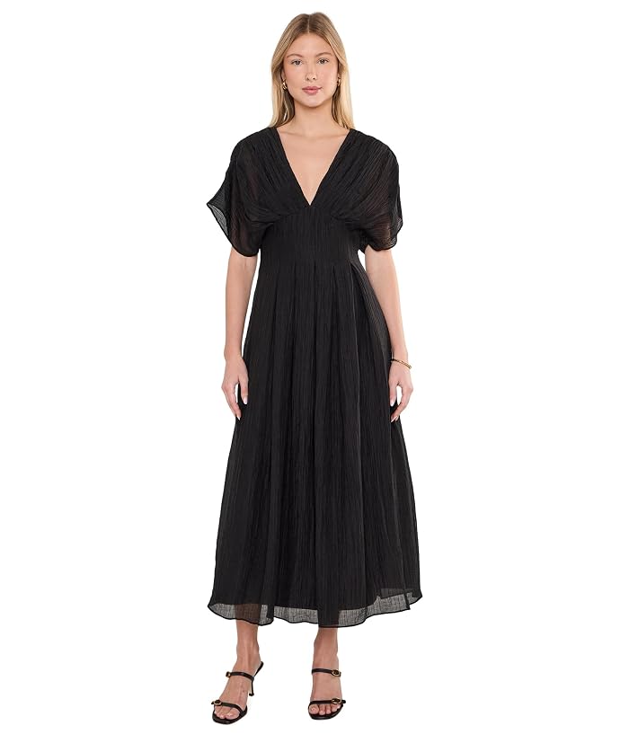 Adrianna Papell Organdy Midi Dress