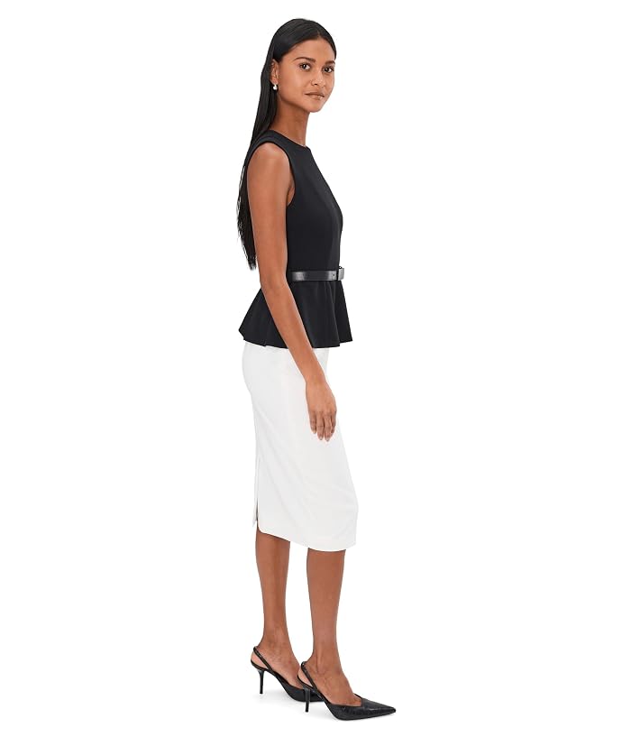 Calvin Klein Sleevless Color-Block Belted Midi - Image 3
