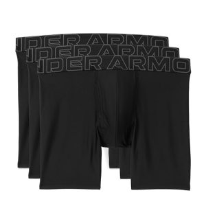 Under Armour 3-Pack Performance Tech Mesh Solid 6" Boxer Briefs