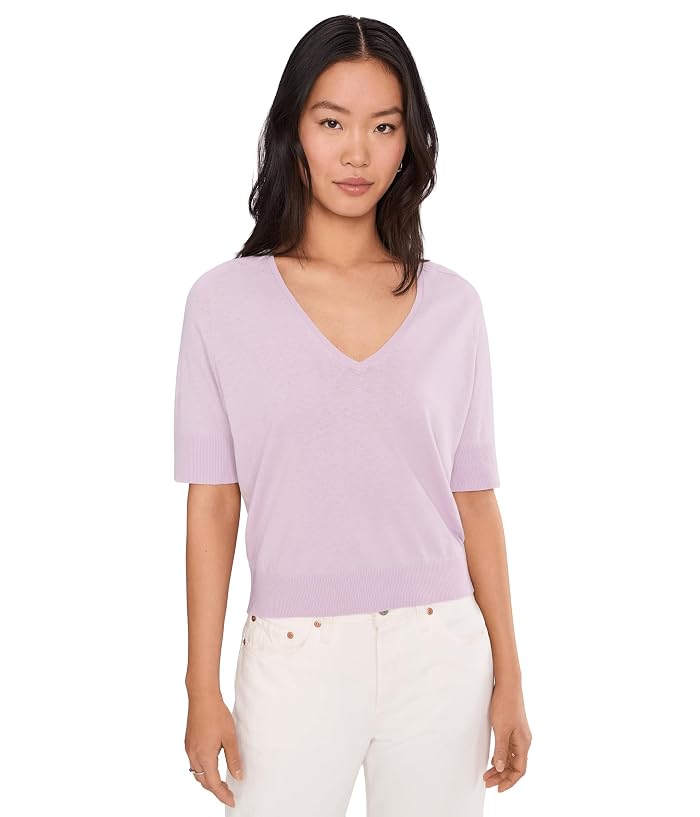 Lilla P V-Neck Saddle Sleeve Sweater