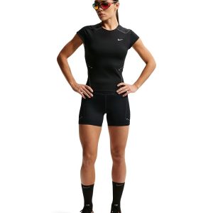 Nike 4" Swift High-Waisted Tight Running Shorts with Pockets