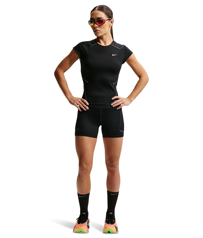 Nike 4" Swift High-Waisted Tight Running Shorts with Pockets