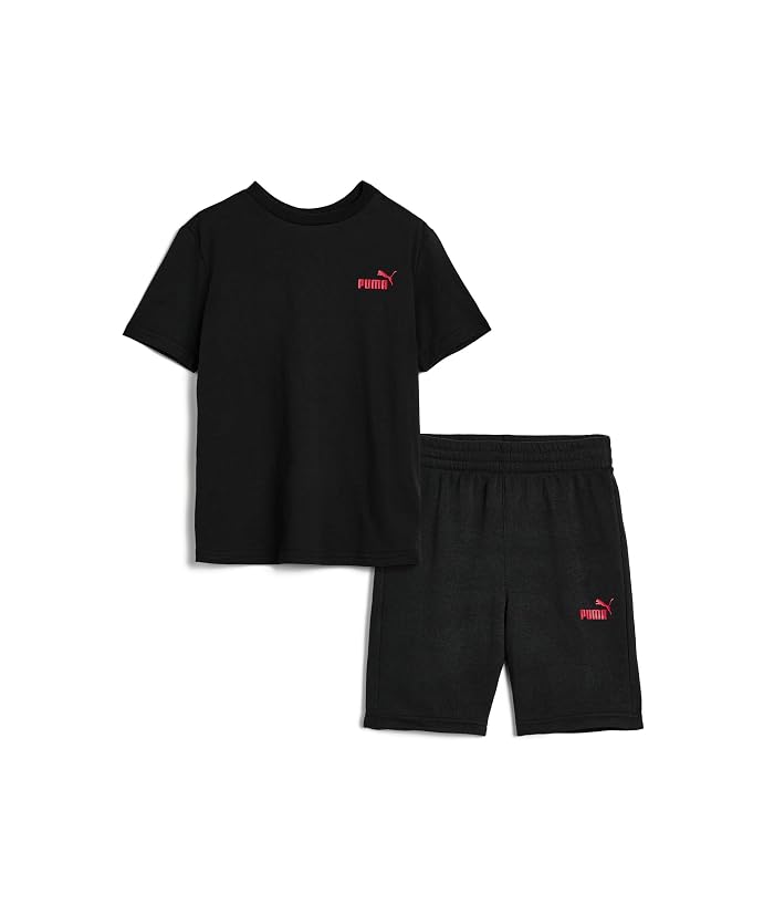 PUMA Kids Logo T-Shirt & Fleece Short Set (Little Kid/Big Kid)