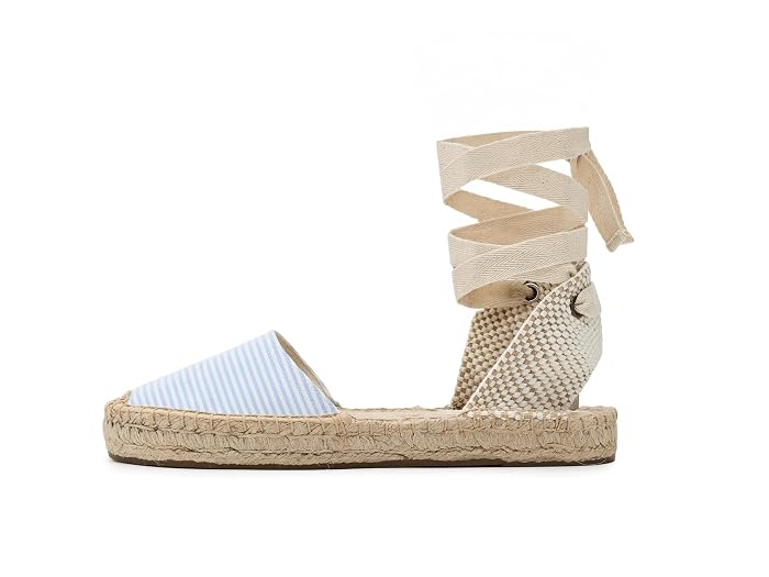 Soludos Seersucker Lauren Lace-up Espadrille - Image 2