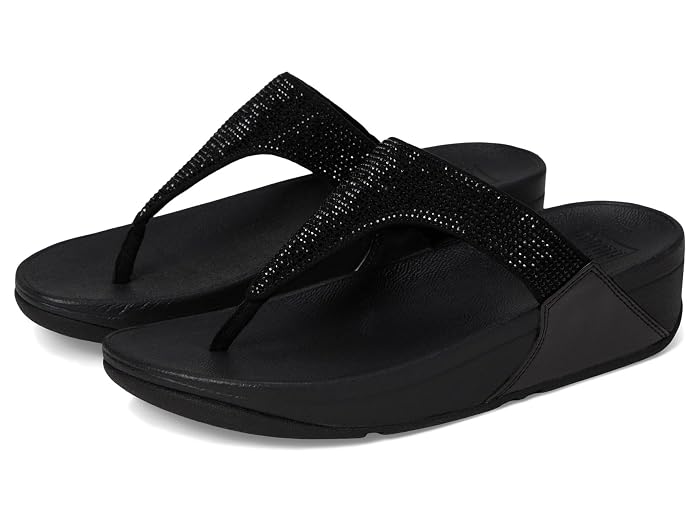 FitFlop Lulu Crystal Embellished Toe Post Sandals