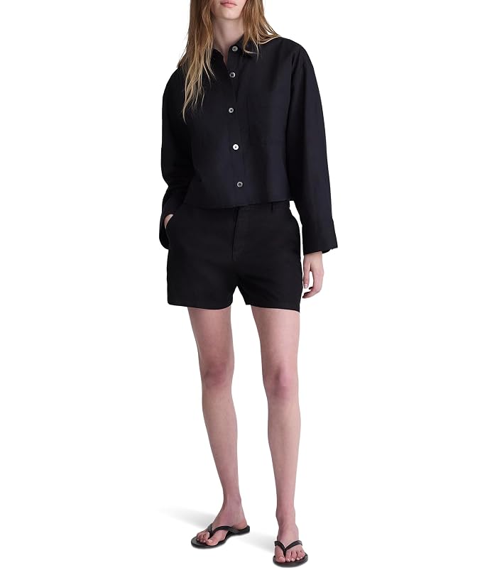 Madewell The Zoe Short in 100{7b91b9d3f7bc57bb8c2ea9bb7ec83593a01d7e3efb2c87c26024f46a8b6634d5} Linen - Image 2