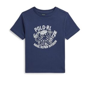 Polo Ralph Lauren Kids Cotton Jersey Graphic Tee (Toddler/Little Kid)