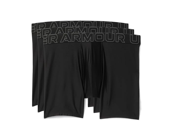 Under Armour 3-Pack Performance Tech Solid 6" Boxer Briefs
