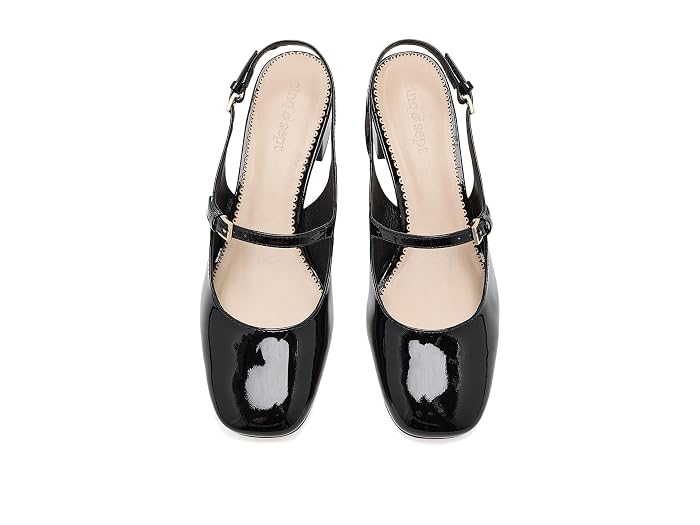 Cinq à Sept Diana Patent Slingback Block Heels - Image 2