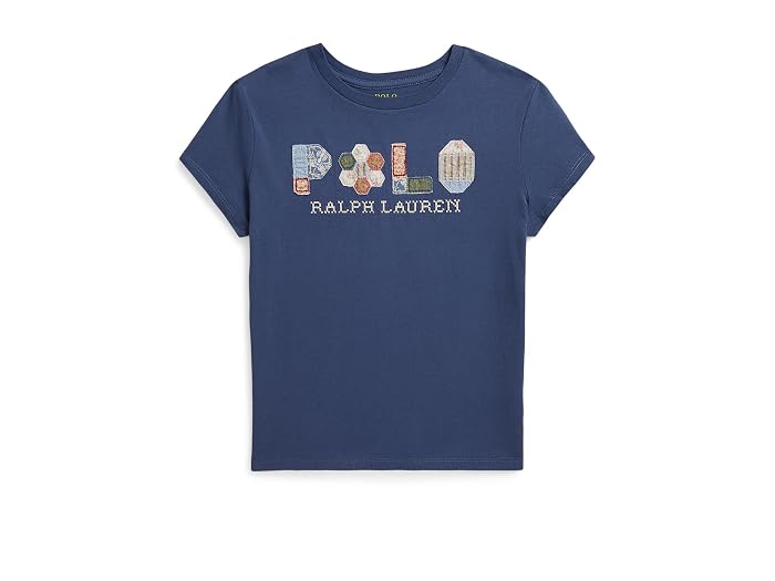 Polo Ralph Lauren Kids Patchwork-logo Cotton Jersey Tee (Big Kid) - Image 3
