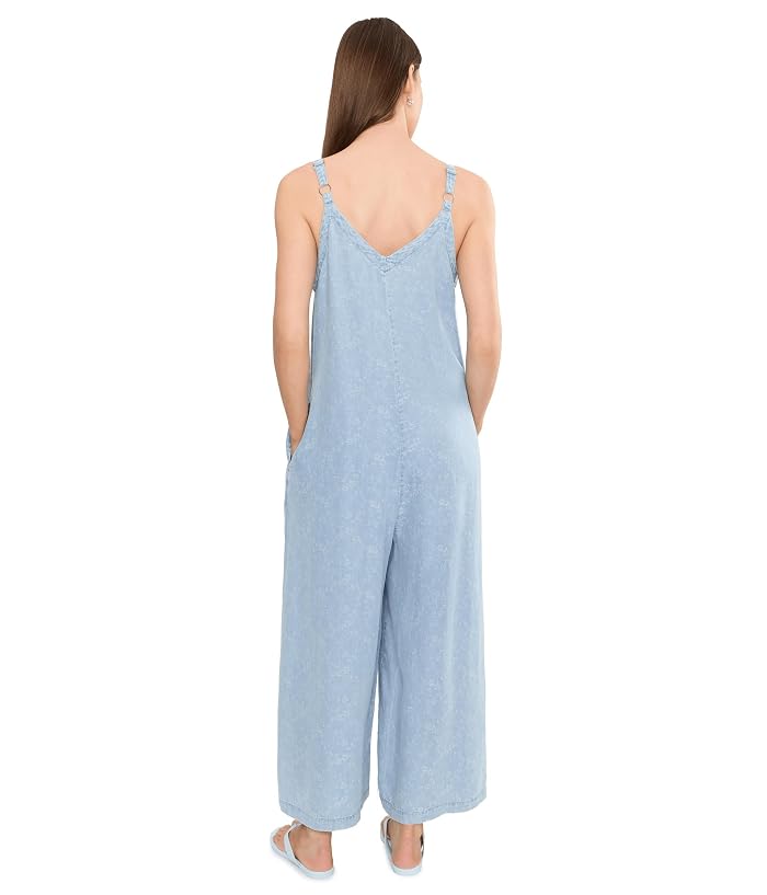 Liverpool Los Angeles Wide Leg Crop Jumpsuit with Adjustable Straps 24in Inseam - Image 4