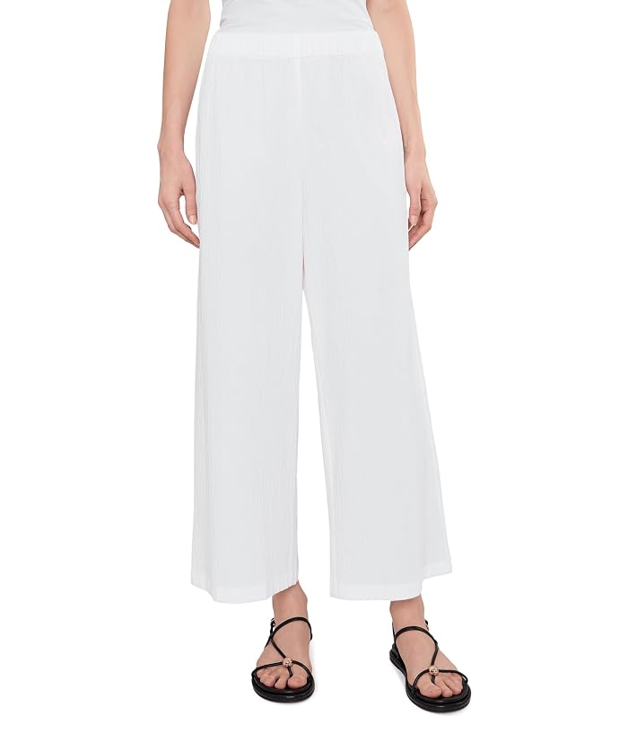 Eileen Fisher Organic Cotton Pucker Ankle Wide Pants