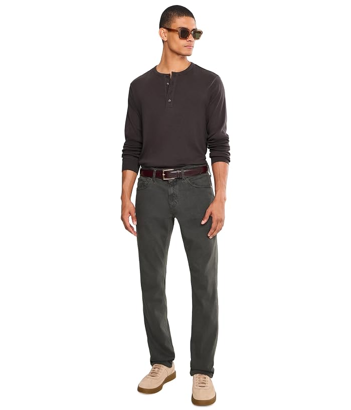 Vince Cotton Rib Long Sleeve Henley - Image 2