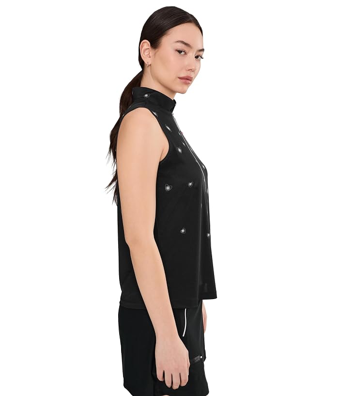Jamie Sadock Happy Heart Sleeveless Zip Front with Scattered Dots - Image 3