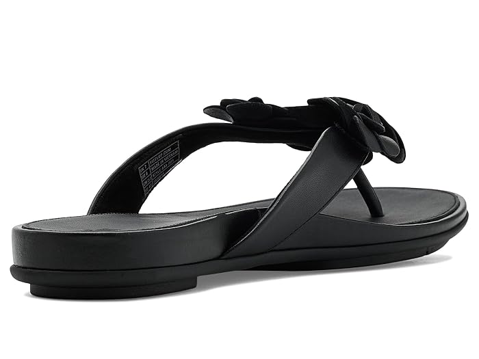 FitFlop Gracie Flower Leather Flip-flops - Image 3
