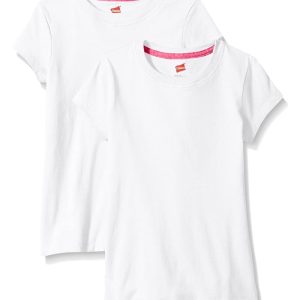 Hanes Little Girls' Jersey Cotton Tee (Pack of 2)