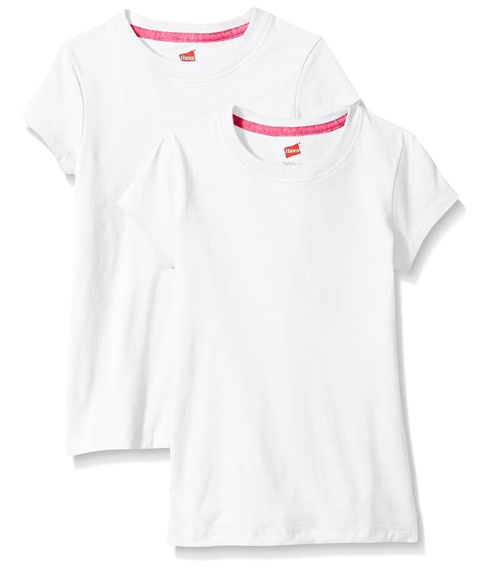 Hanes Little Girls' Jersey Cotton Tee (Pack of 2)