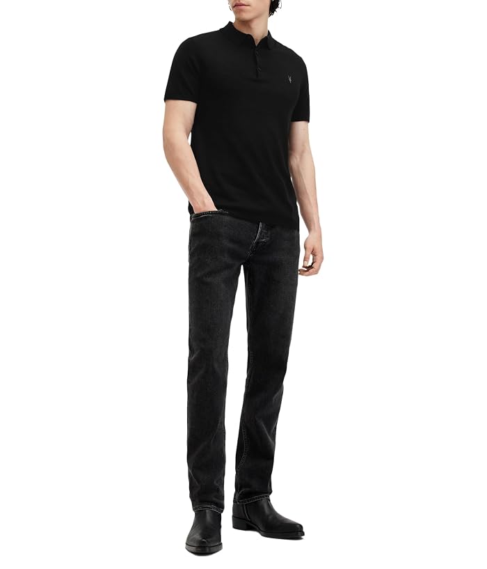 AllSaints Mode Merino Short Sleeve Polo - Image 4