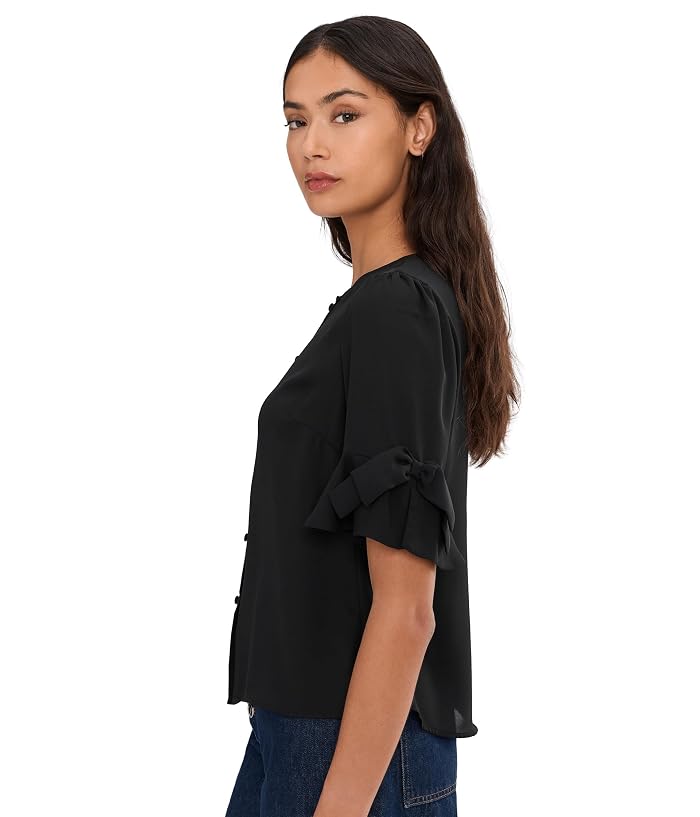 CeCe Flounce Elbow Bow Sleeve Top - Image 3