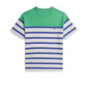 Polo Ralph Lauren Kids Striped Cotton Jersey Tee (Big Kid)