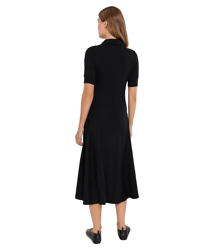 Lauren Ralph Lauren Rib-Knit Elbow-Sleeve Polo Dress - Image 4