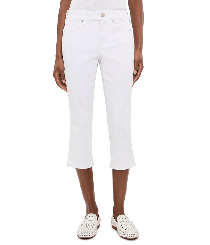 NYDJ Petite Chloe Capri In Optic White