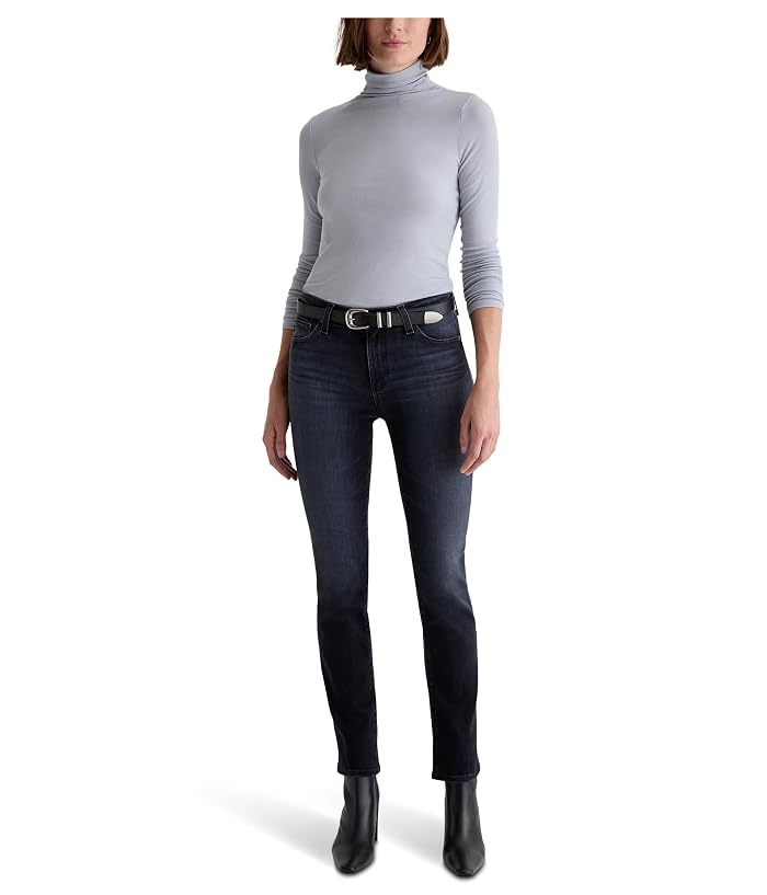 AG Jeans Mari Mid Rise Slim Straight Jean In Glitch - Image 4