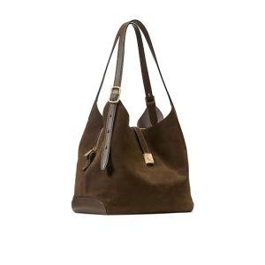 Kate Spade New York Deco Pebbled Leather And Suede Large Shoulder Bag