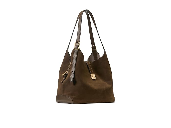 Kate Spade New York Deco Pebbled Leather And Suede Large Shoulder Bag