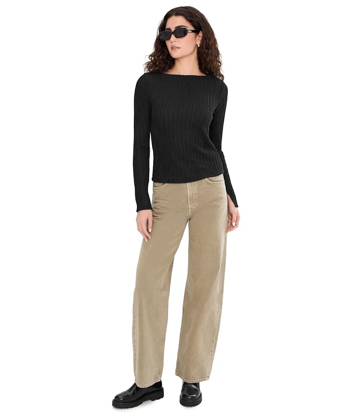 Sanctuary Long Sleeve Boatneck Textured Top - Image 2