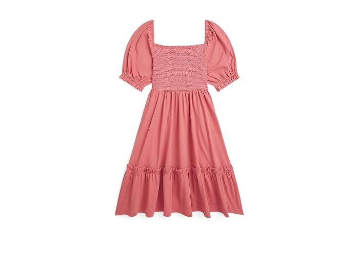 Polo Ralph Lauren Kids Smocked Cotton Jersey Dress (Big Kid) - Image 2