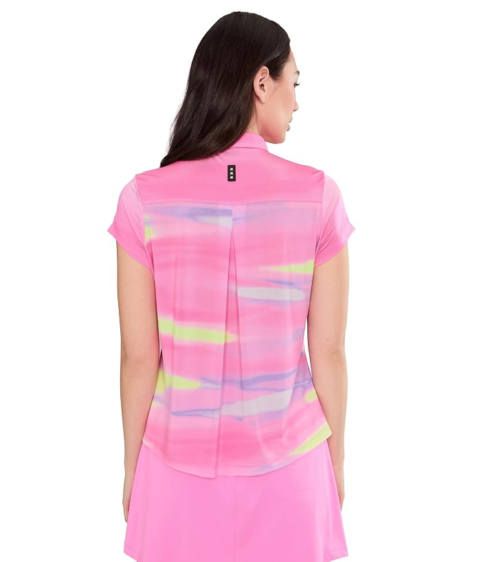 Jamie Sadock Painted Sunset Crossover V-Neck Cap Sleeve - Image 4