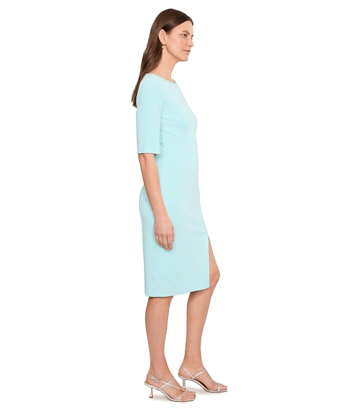 Adrianna Papell Split Sleeve Midi Crepe Dress - Image 2