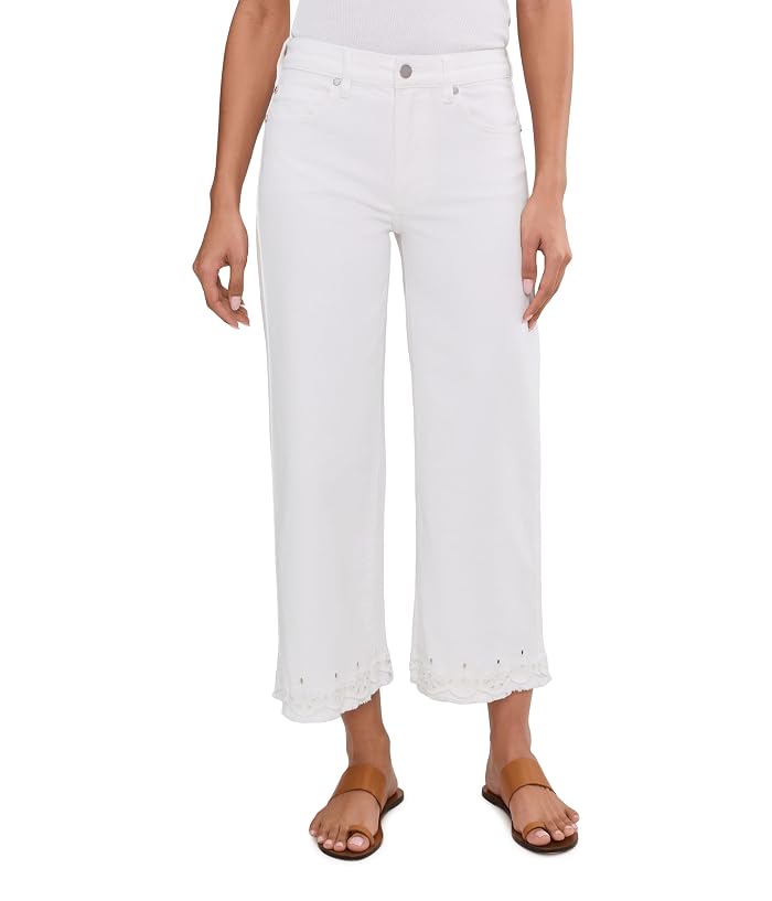 Liverpool Los Angeles 26" Stride Mid-Rise Crop Wide Leg Jeans w/ Embroidered Hem