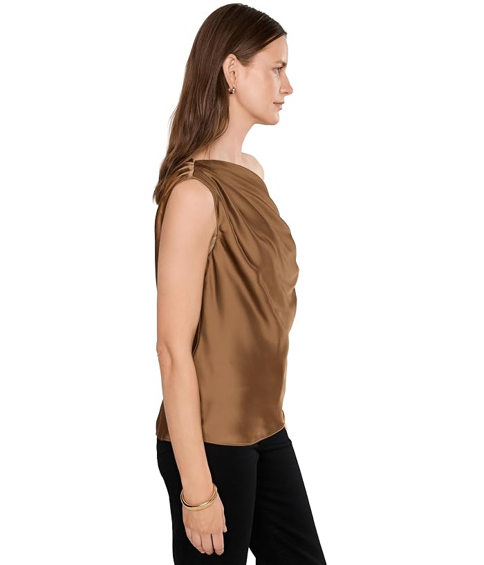 Lauren Ralph Lauren Satin Charmeuse Off-the-Shoulder Blouse - Image 3