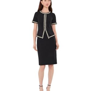 Adrianna Papell Crepe Sheath Dress