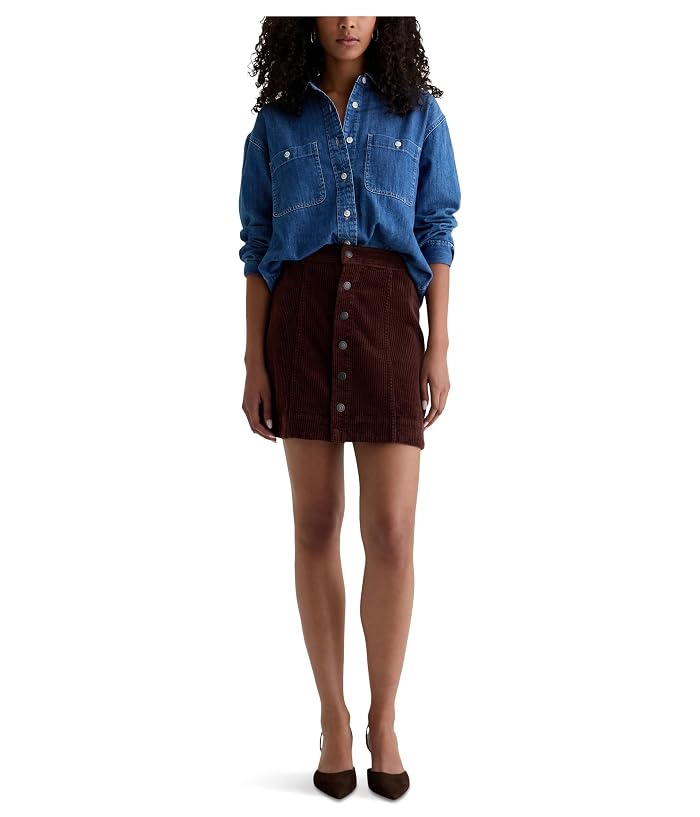 AG Jeans Evie A Line Mini Skirt - Image 4
