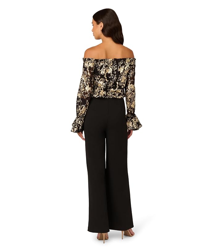 Adrianna Papell Lace and Crepe Jumpsuit - Image 2
