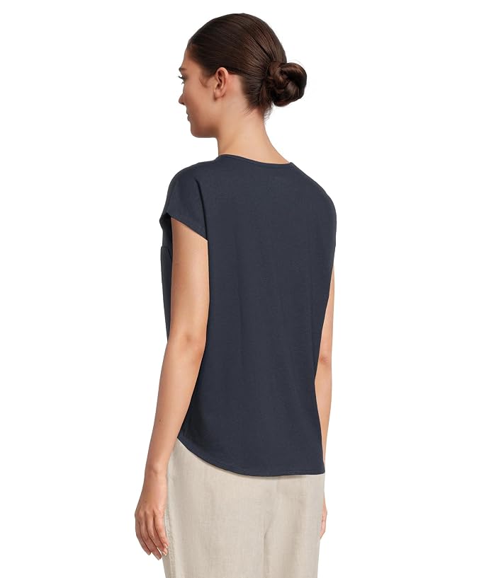 L.L.Bean Cotton Linen Tee Scoop Neck - Image 3