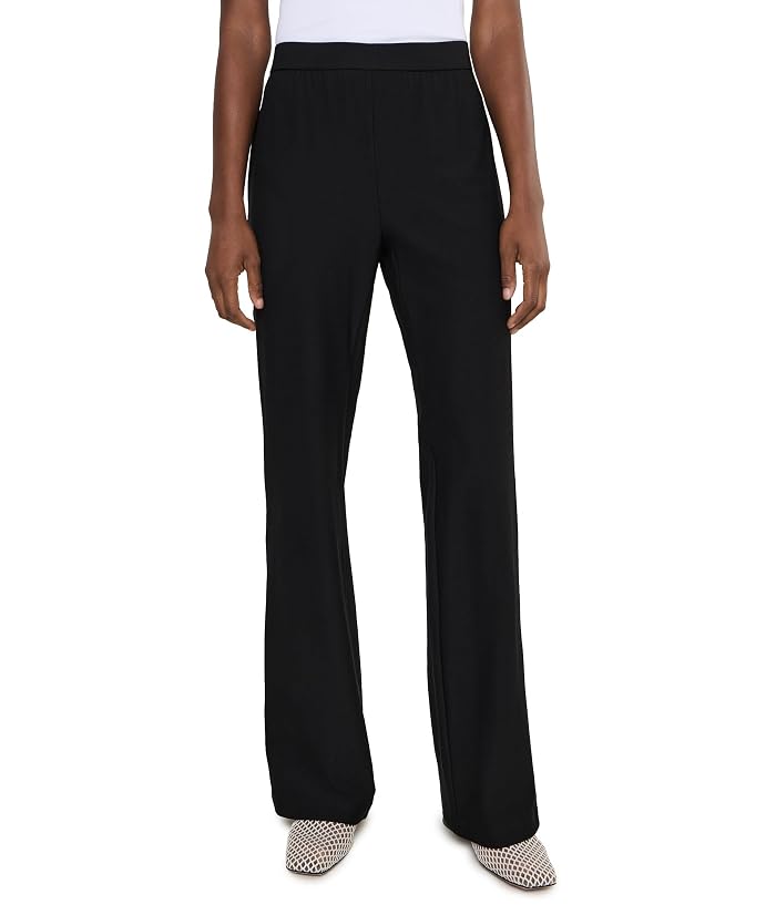 Eileen Fisher Washable Stretch Crepe Full-Length Kick Pants