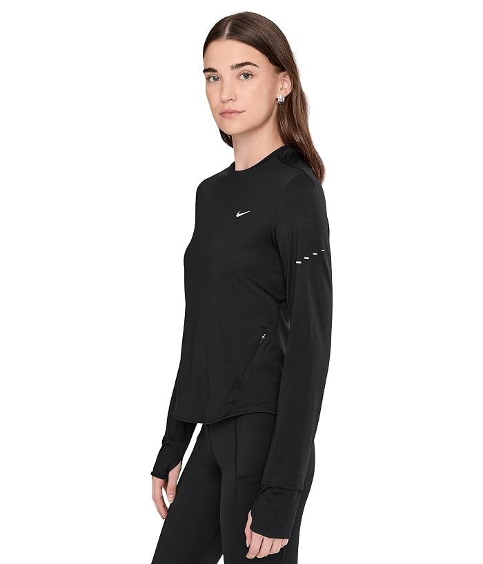 Nike Swift Dri-FIT Ultraviolet Long Sleeve Crew Neck Running Top - Image 3