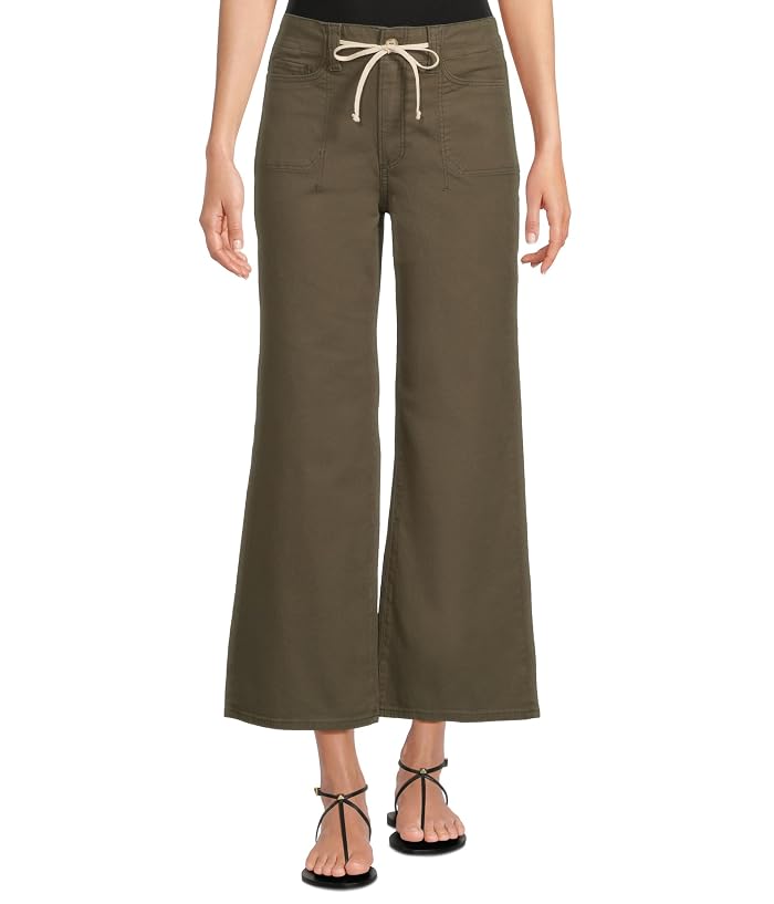 Paige Ari With Waistband Tie And Stitch Thru Pockets In Vintage Forester Green