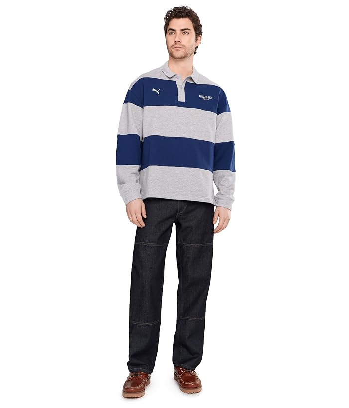 PUMA Porsche Legacy Lifestyle Crew Striped Knit Top - Image 2
