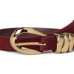 Madewell Triple Metal Keeper Belt in Suede