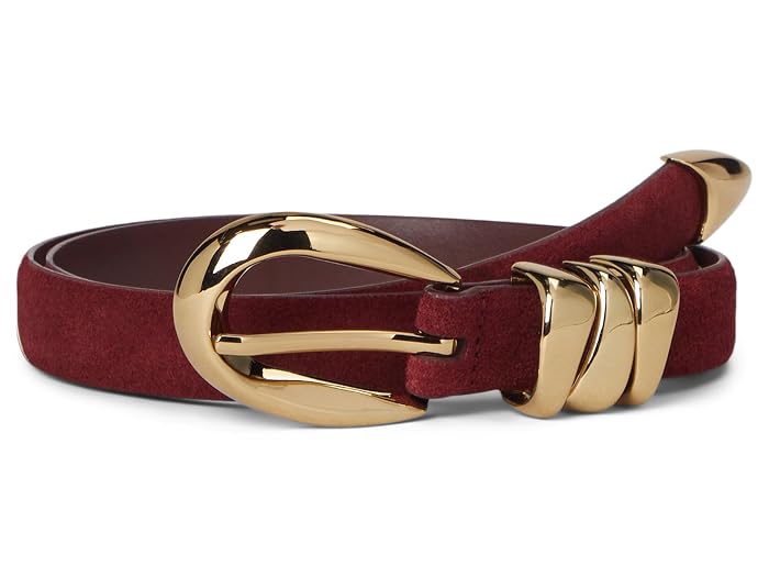 Madewell Triple Metal Keeper Belt in Suede